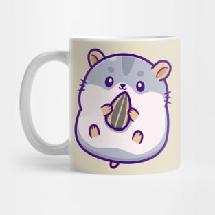 Cute Hamster Eating Sunflower Seed Mug